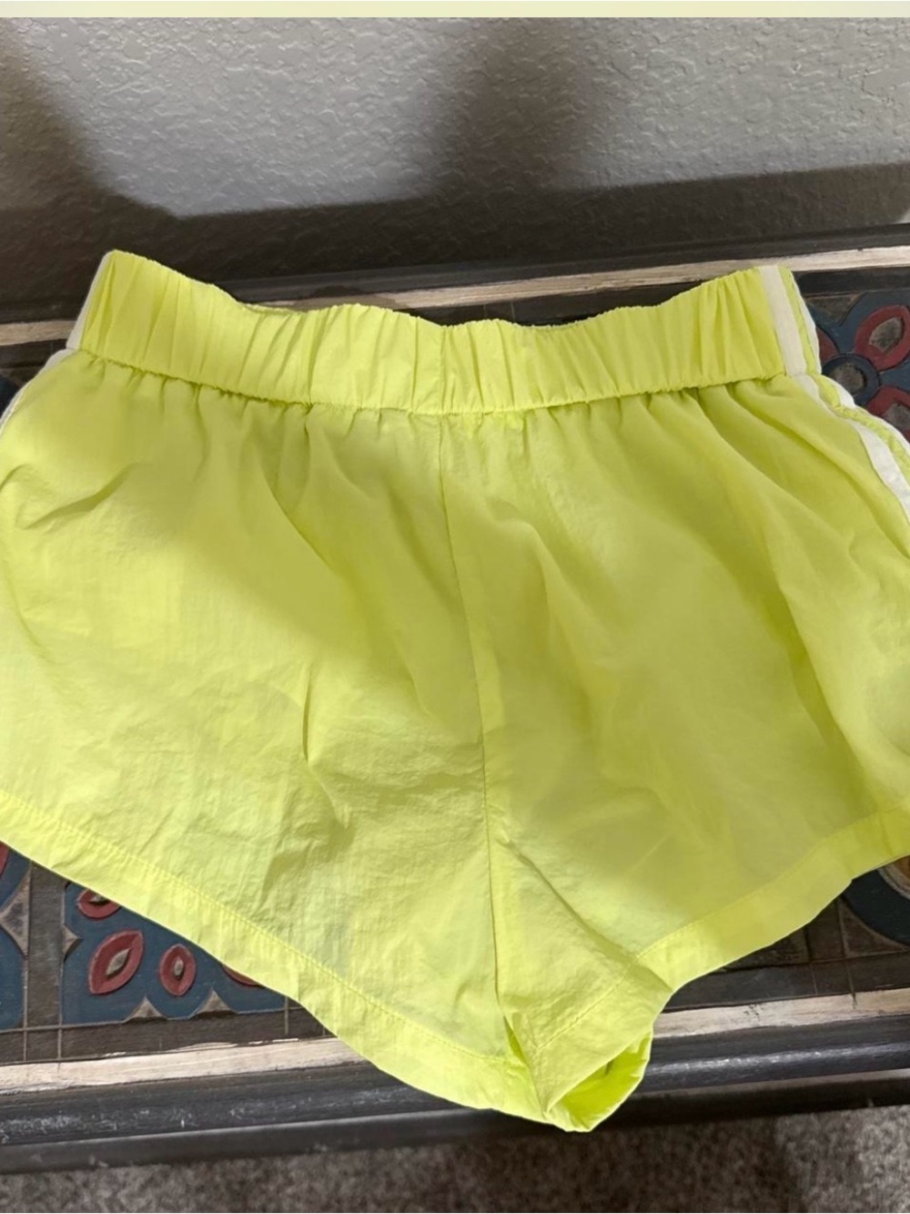 Daily Drills Neon Yellow Athletic Shorts